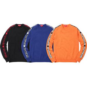 supreme sleeve stripe sweater