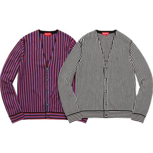 Supreme Micro Stripe Cardigan released during spring summer 17 season