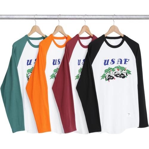 Supreme Pandas Baseball Raglan Top releasing on Week 14 for spring summer 2017