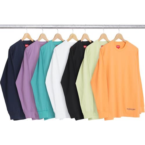 Supreme Department L S Tee for spring summer 17 season