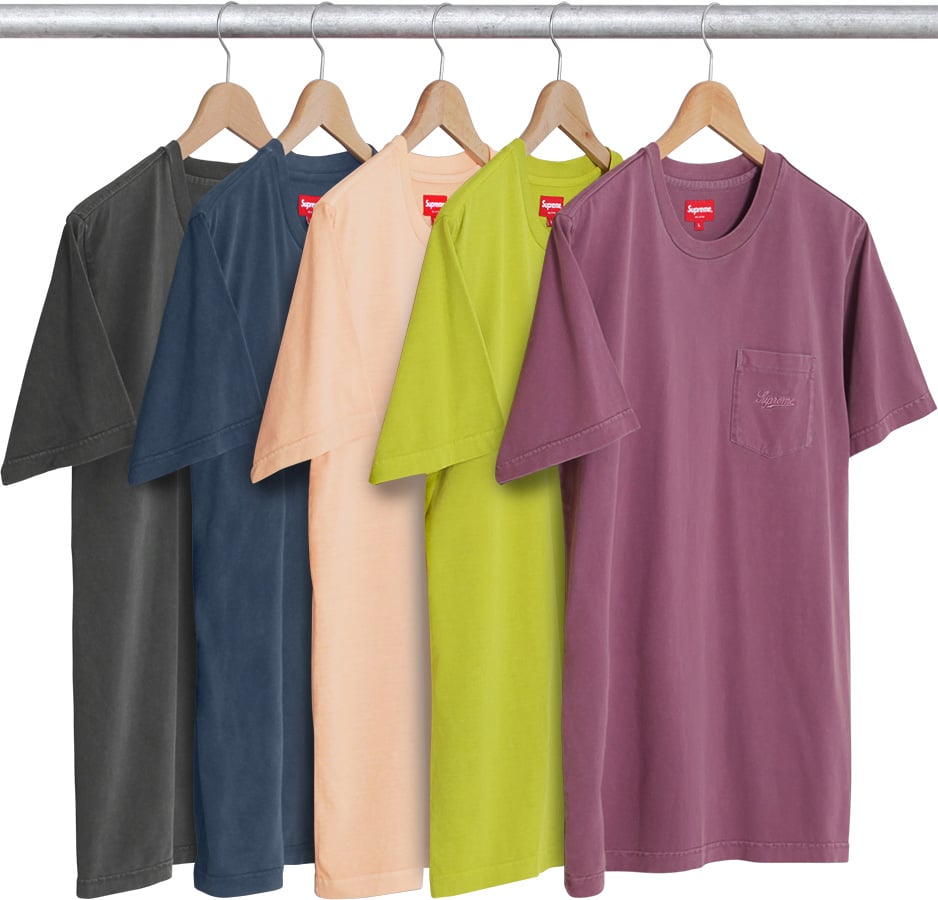 Overdyed Pocket Tee - spring summer 2017 - Supreme