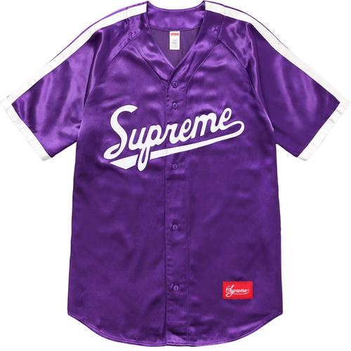 Details on Satin Baseball Jersey None from spring summer
                                                    2017 (Price is $128)