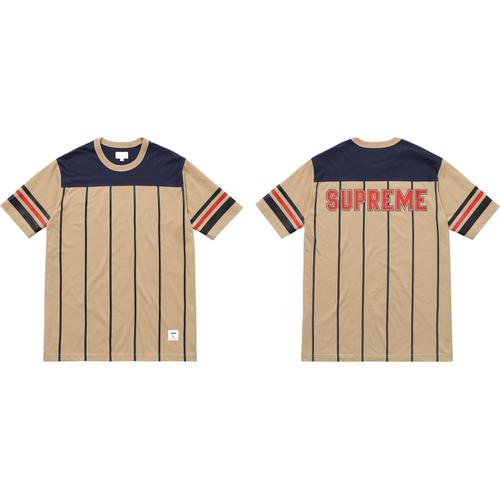 Details on Pinstripe S S Football Top None from spring summer 2017 (Price is $83)