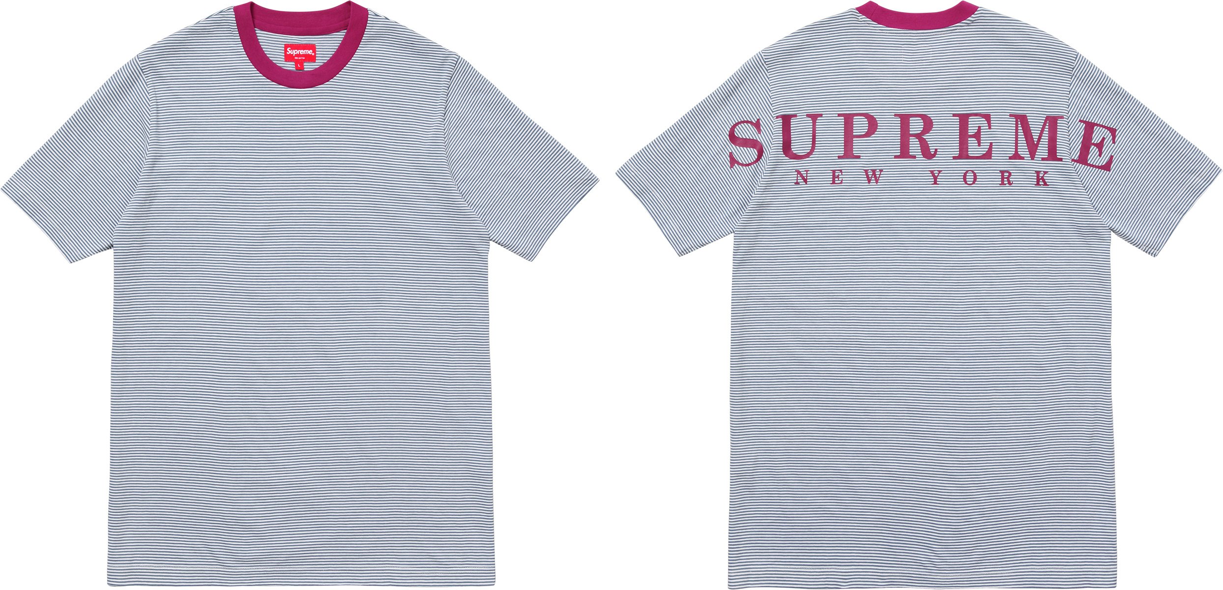 Stripe Tee spring summer - Supreme