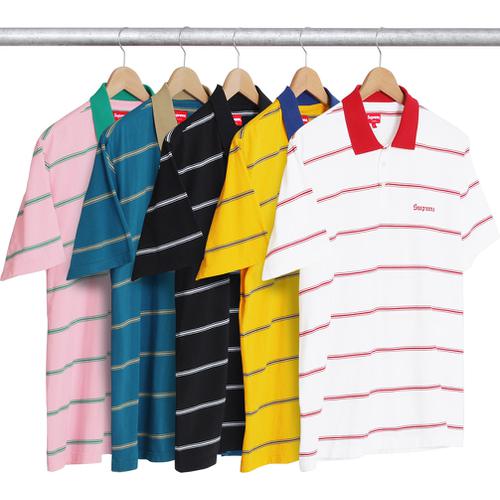 Supreme Striped Polo released during spring summer 17 season