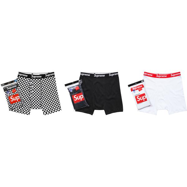 Supreme  Supreme Hanes Boxer Briefs releasing on Week 0 for spring summer 2018