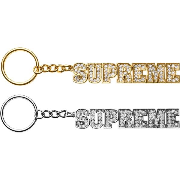 Supreme Block Logo Keychain for spring summer 18 season