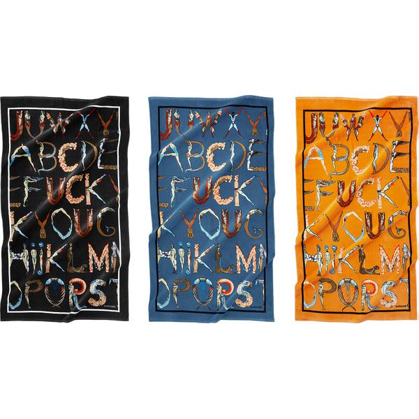Details on Alphabet Beach Towel from spring summer
                                            2018 (Price is $68)