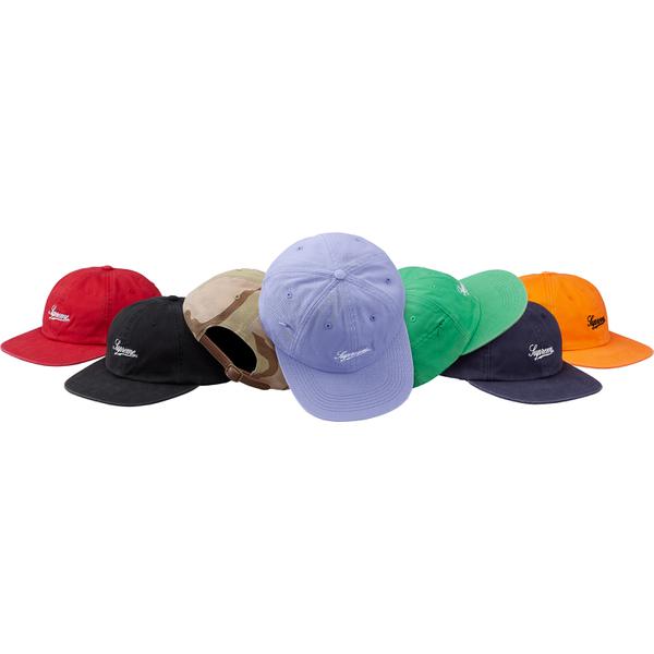 Supreme Side Pocket Script Logo 6-Panel for spring summer 18 season