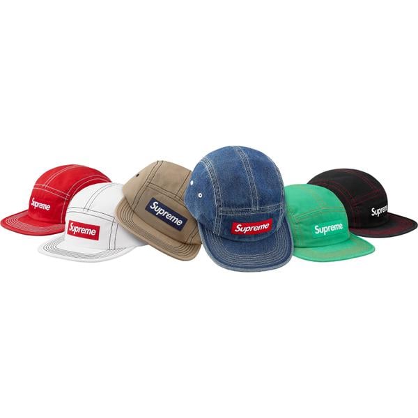 Supreme Contrast Stitch Camp Cap for spring summer 18 season