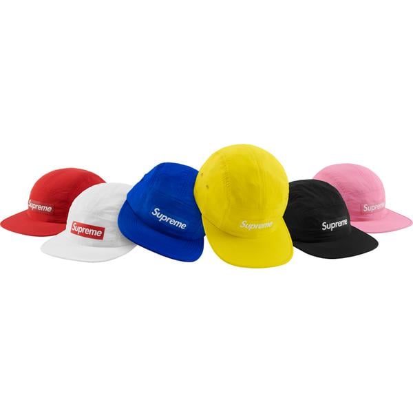 Details on Raised Logo Patch Camp Cap from spring summer
                                            2018 (Price is $48)