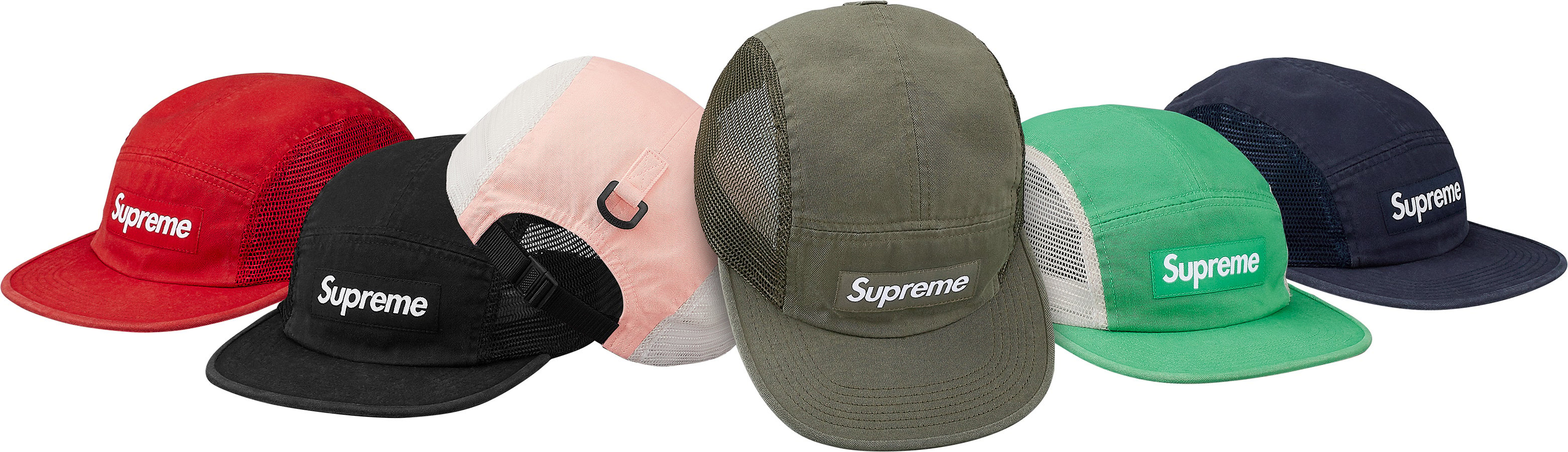 Mesh Side Panel Camp Cap - spring summer 2018 - Supreme