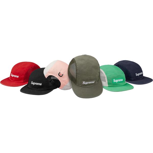 Details on Mesh Side Panel Camp Cap from spring summer
                                            2018 (Price is $48)