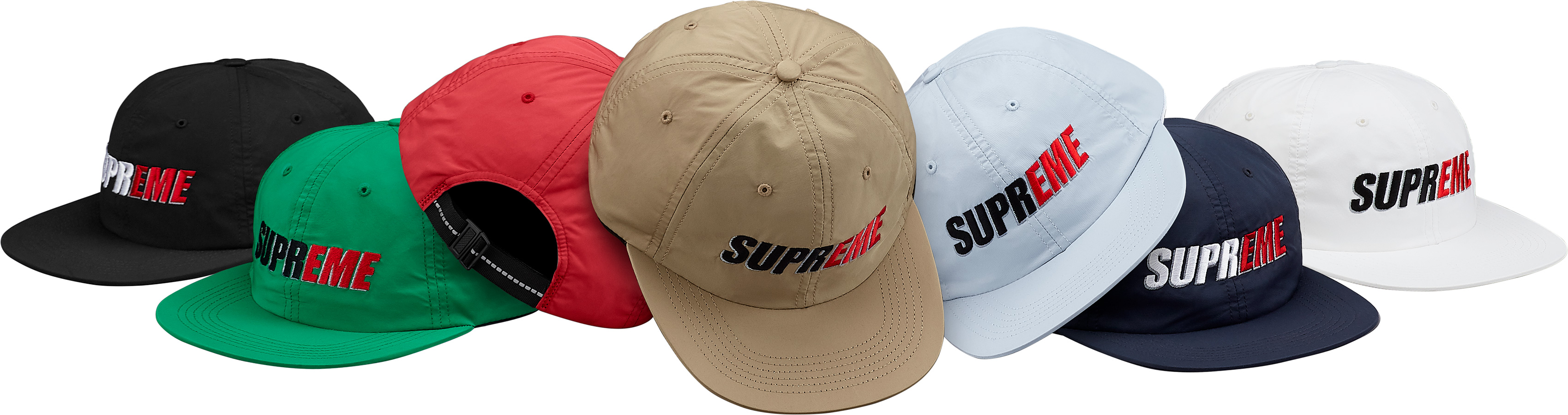 Supreme 2-Tone Nylon 6-Panel (SS18) - $48