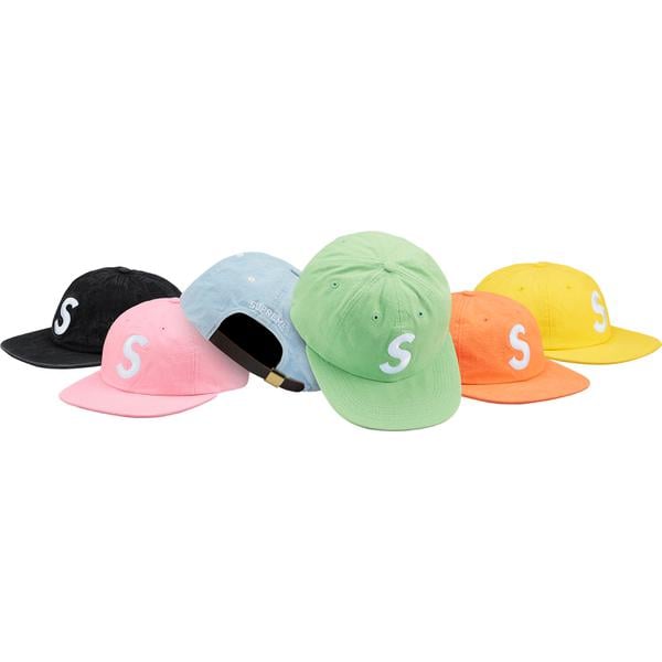 Supreme Washed Chambray S Logo 6-Panel for spring summer 18 season