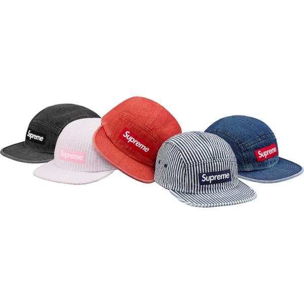 Details on Denim Camp Cap from spring summer
                                            2018 (Price is $48)