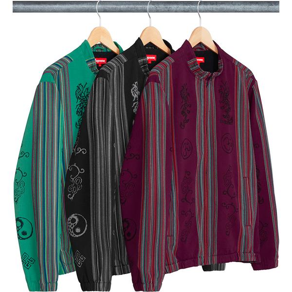 Supreme Woven Striped Batik Jacket released during spring summer 18 season