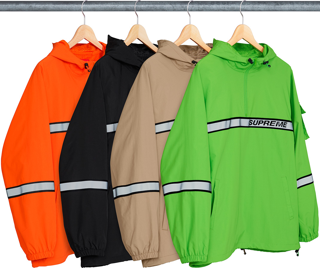 Reflective Taping Hooded Pullover - spring summer 2018 - Supreme