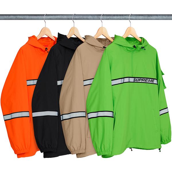 Supreme Reflective Taping Hooded Pullover releasing on Week 3 for spring summer 2018
