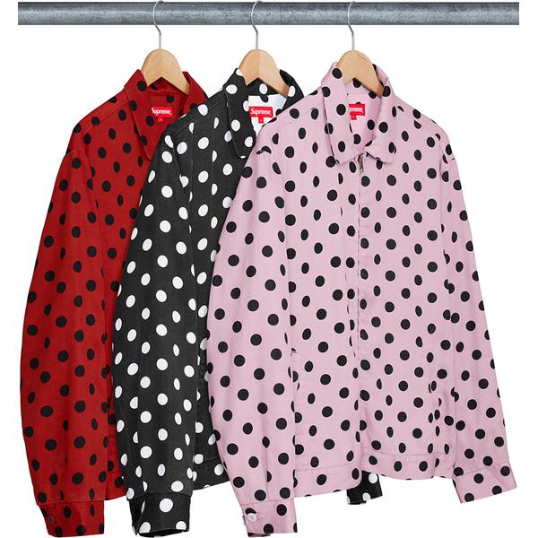 Supreme Polka Dots Rayon Work Jacket for spring summer 18 season