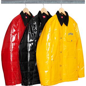 supreme patent leather jacket