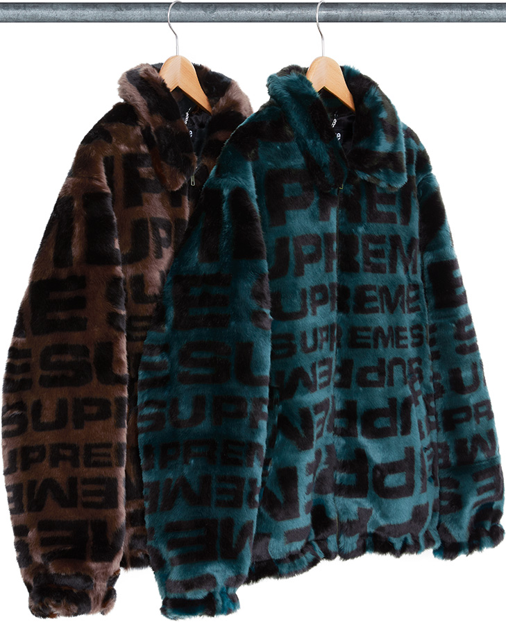 supreme faux fur bomber