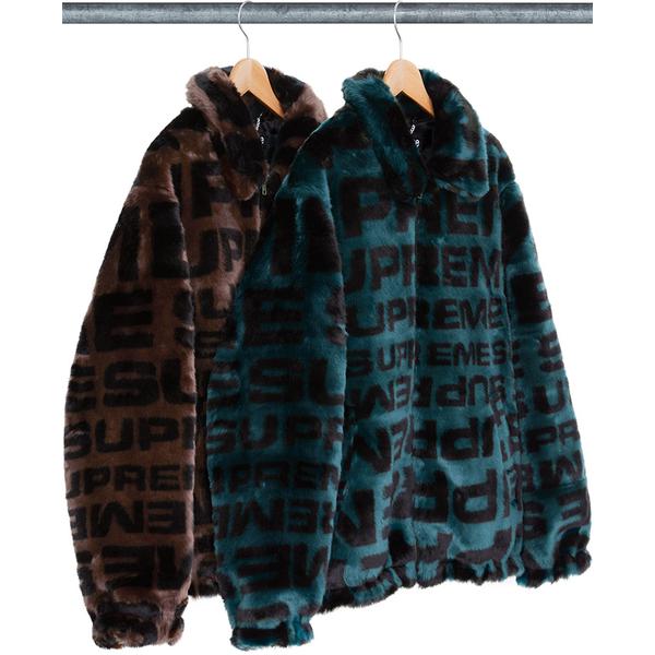 Supreme Faux Fur Repeater Bomber releasing on Week 1 for spring summer 18