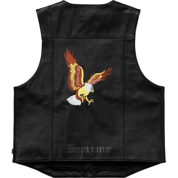 Supreme Eagle Leather Vest released during spring summer 18 season