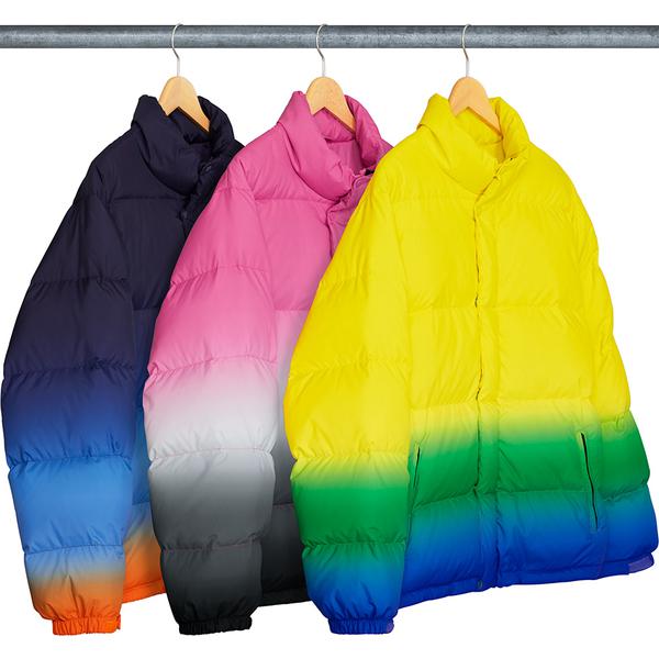 Supreme Gradient Puffy Jacket released during spring summer 18 season