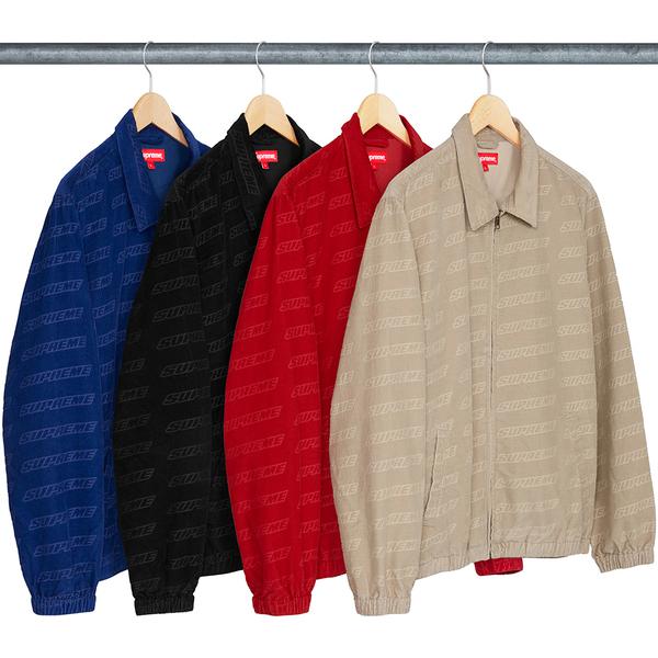 Supreme Debossed Logo Corduroy Jacket for spring summer 18 season