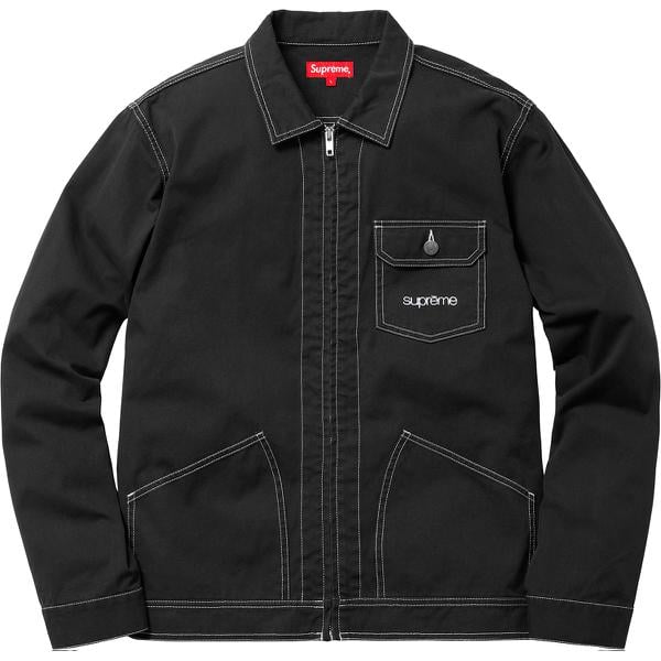 Details on Contrast Stitch Work Jacket None from spring summer
                                                    2018 (Price is $158)