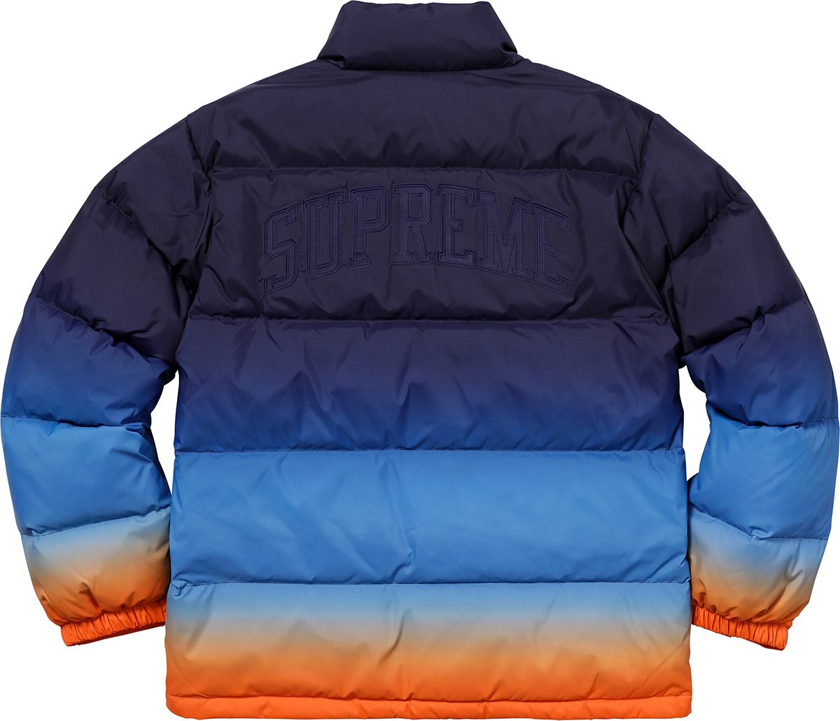 Supreme gradient puffy best sale jacket