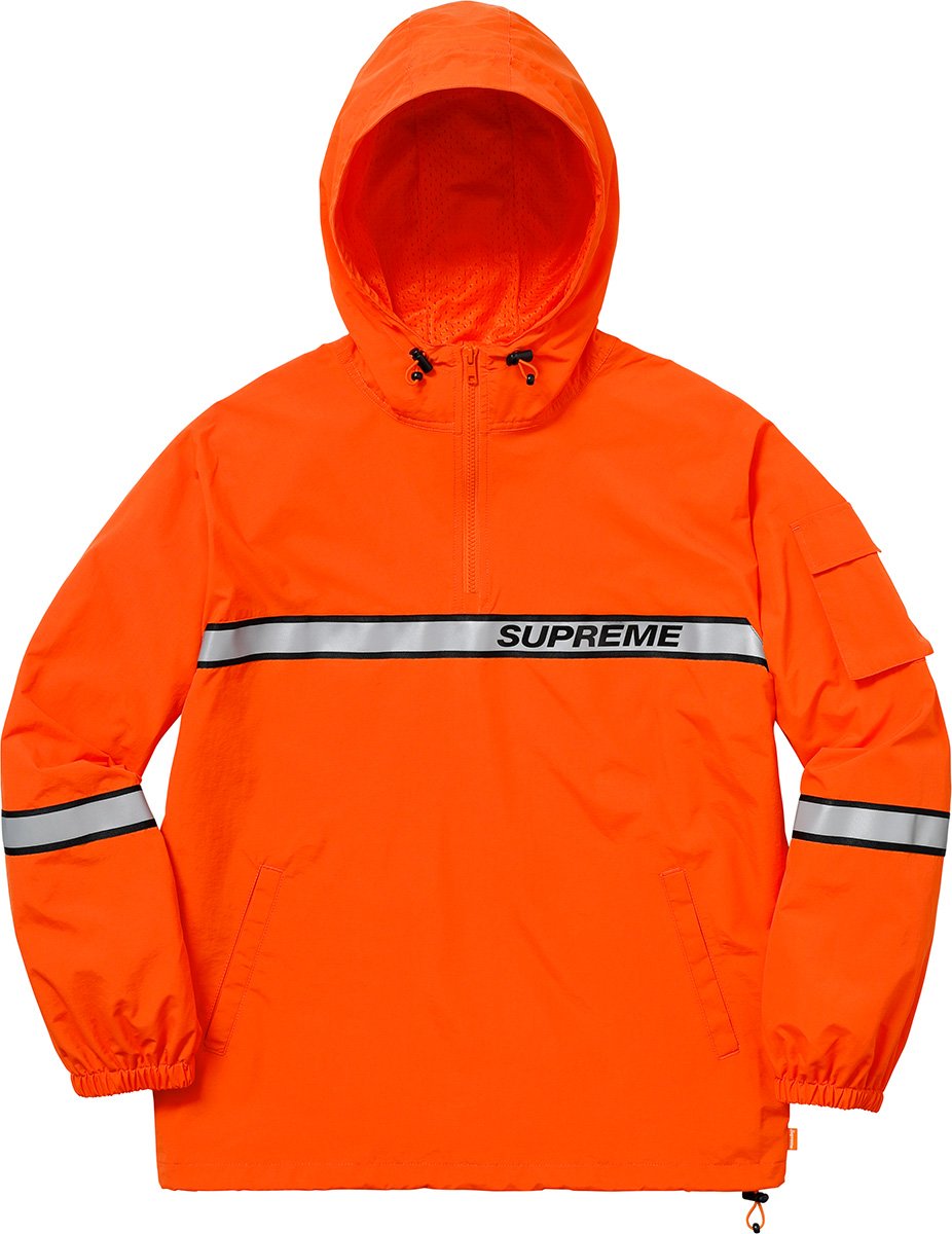 Details about   Supreme Reflective Taping Hooded Pullover 