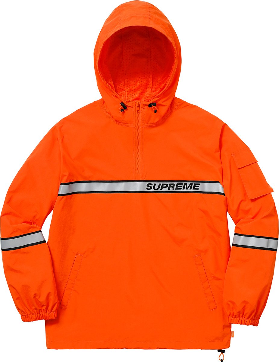 Reflective Taping Hooded Pullover - spring summer 2018 - Supreme