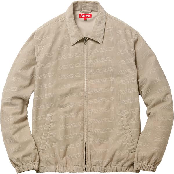 Details on Debossed Logo Corduroy Jacket None from spring summer 2018 (Price is $238)