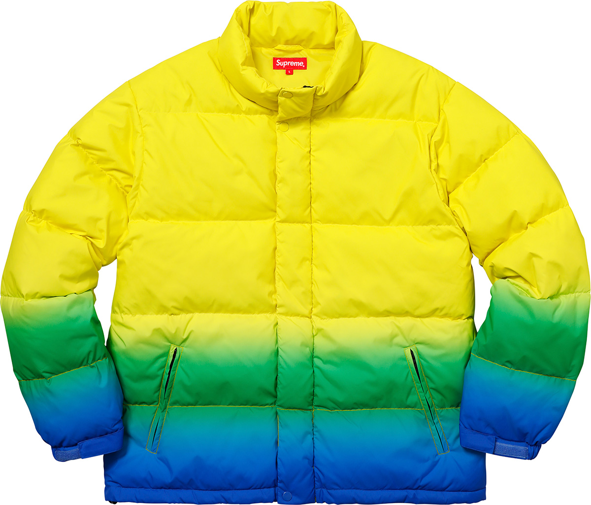 シュプリームsupreme gradient puffy jacket/M