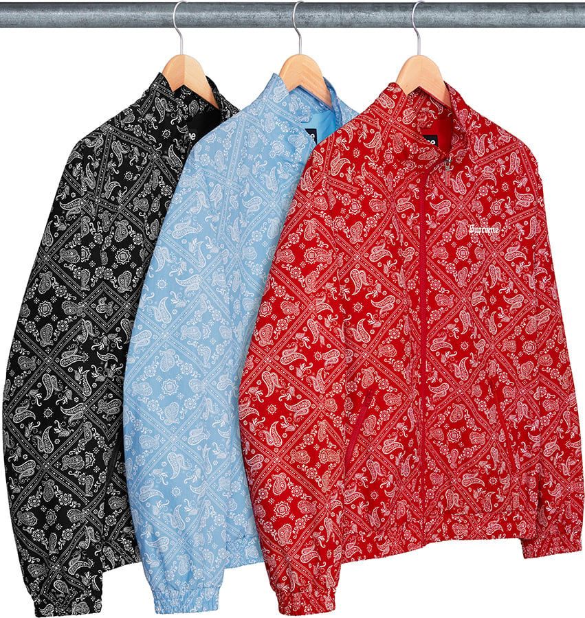 supreme bandana track jacket