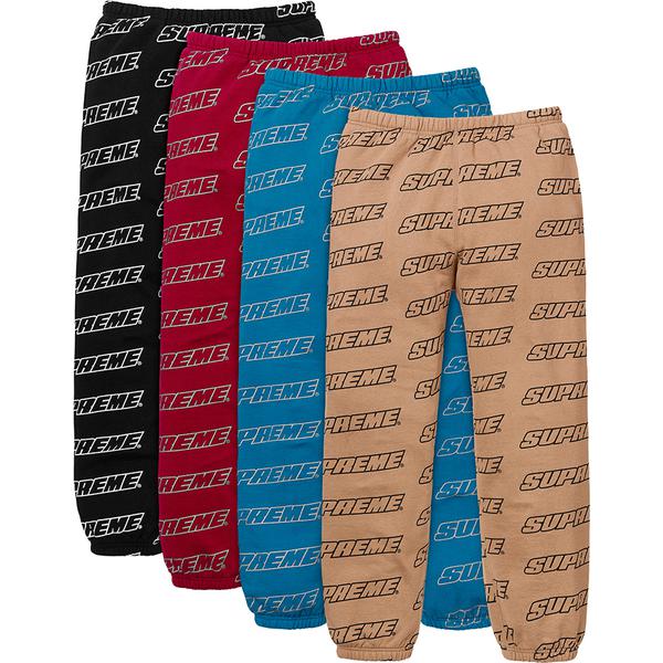 Supreme Repeat Sweatpant releasing on Week 6 for spring summer 18