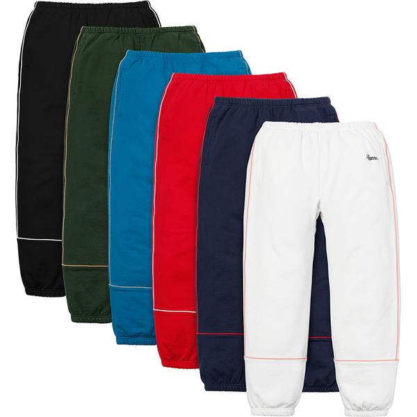Supreme Piping Sweatpant releasing on Week 8 for spring summer 18
