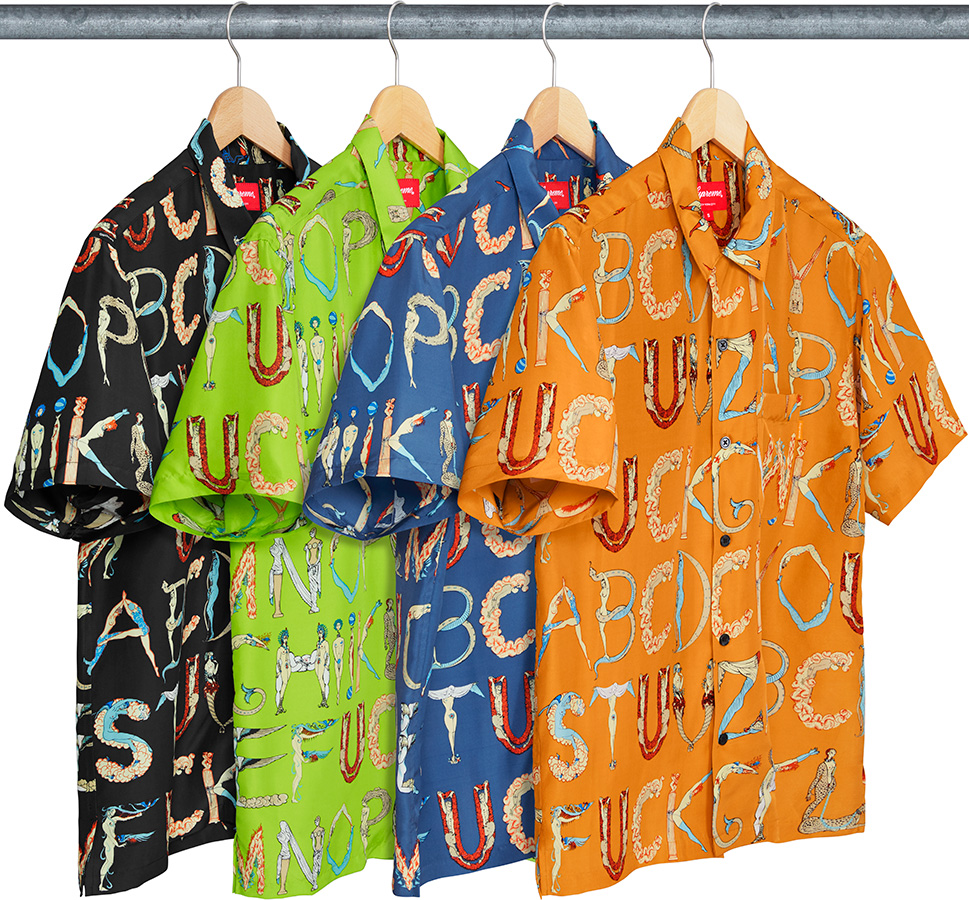 Supreme - 【M】Supreme Alphabet Silk Shirtの+solo-truck.eu