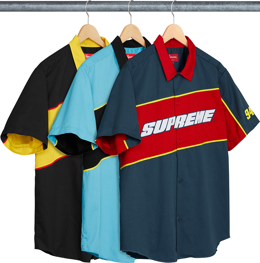 Supreme Color Blocked Work Shirt  L