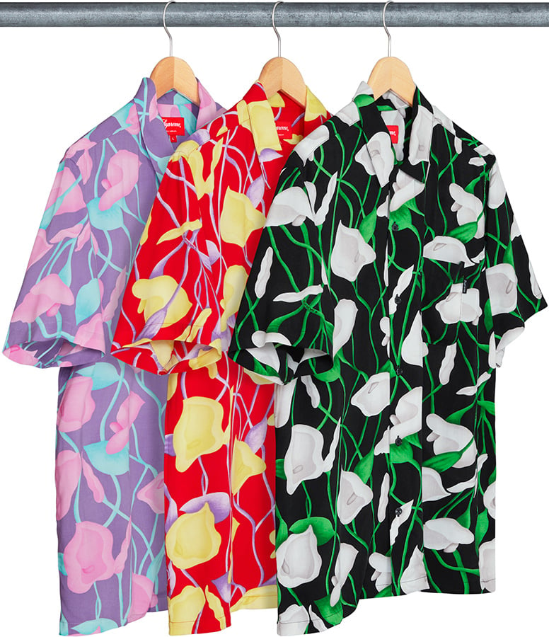 supreme lily rayon shirt L