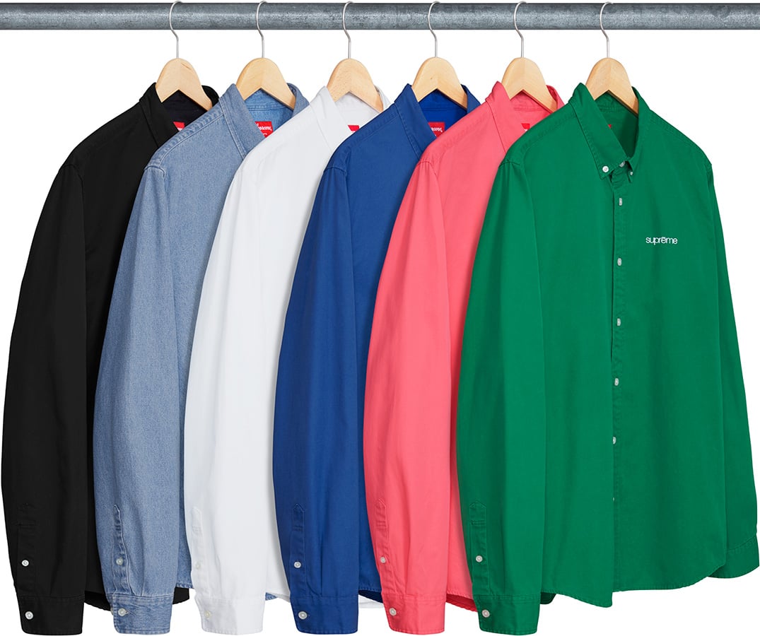 Washed Twill Shirt - spring summer 2018 - Supreme