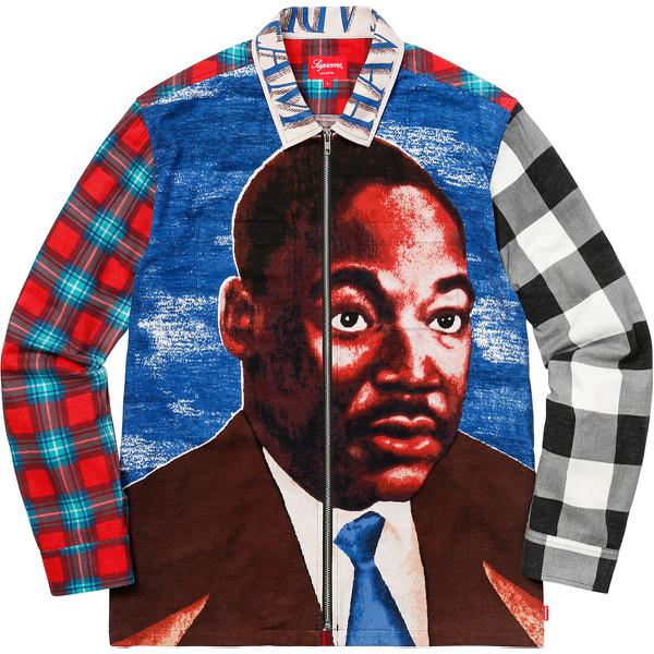 Supreme MLK Zip Up Flannel Shirt releasing on Week 15 for spring summer 2018