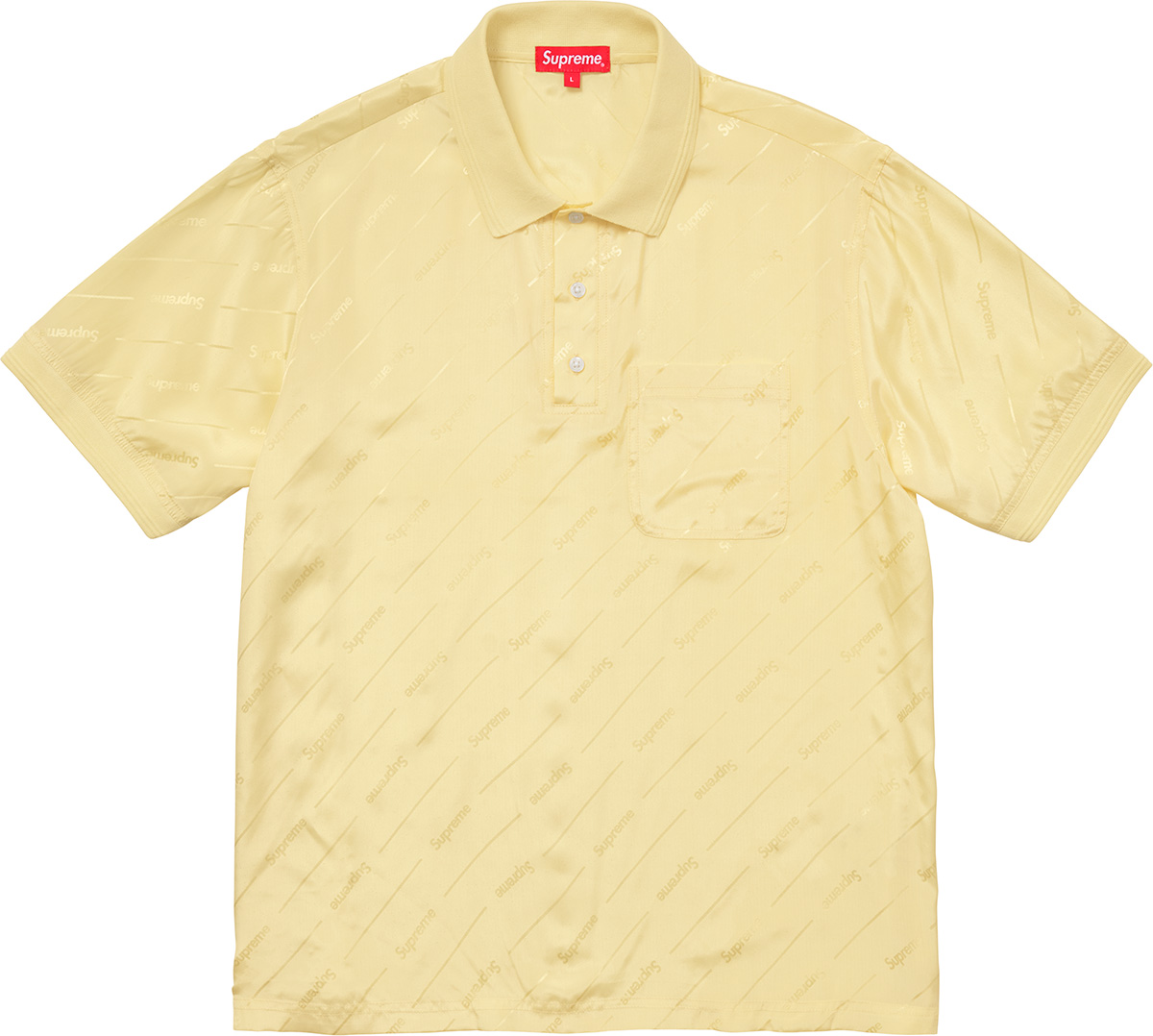 Jacquard Logo Silk Polo - spring summer 2018 - Supreme