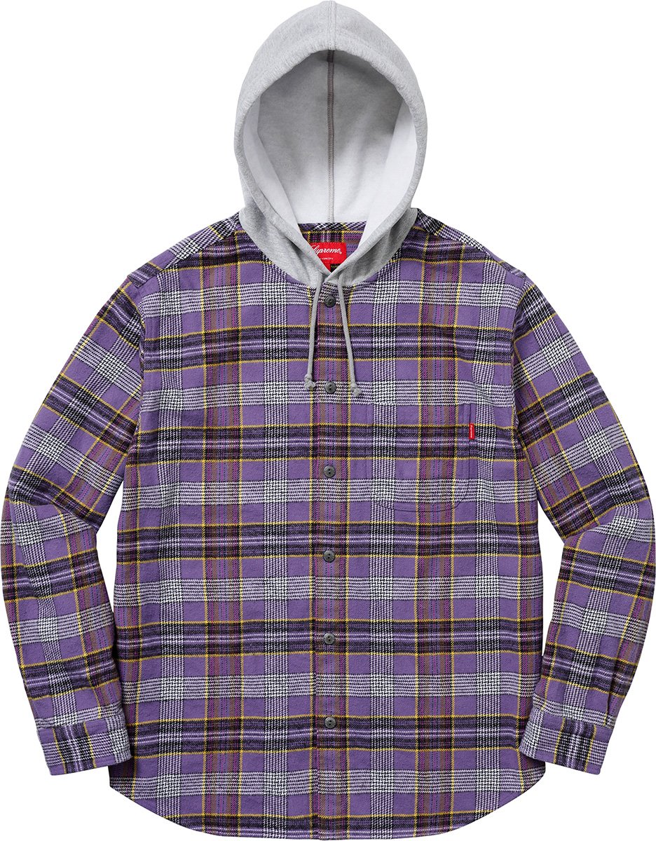 Hooded Plaid Flannel Shirt - spring summer 2018 - Supreme