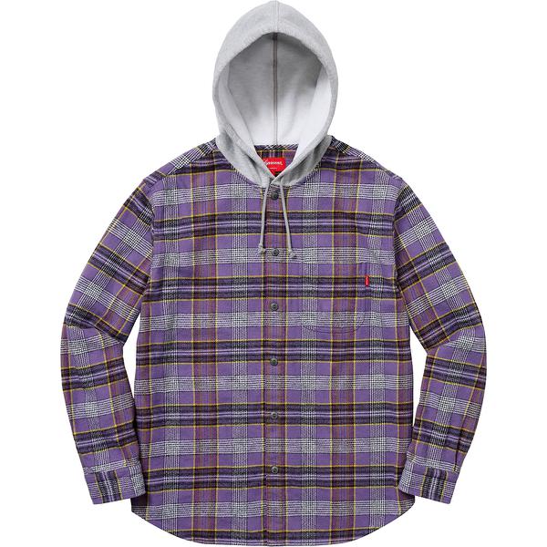 Details on Hooded Plaid Flannel Shirt None from spring summer
                                                    2018 (Price is $128)