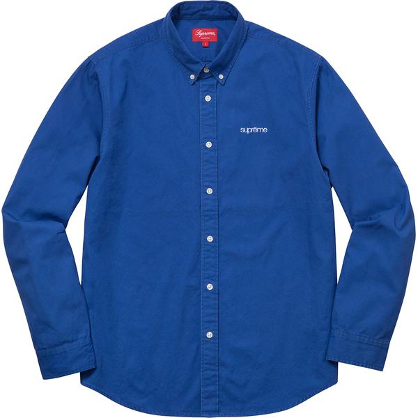 Details on Washed Twill Shirt None from spring summer
                                                    2018 (Price is $128)