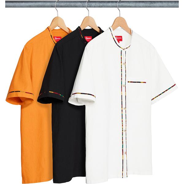 Supreme S S Band Collar Shirt releasing on Week 16 for spring summer 18
