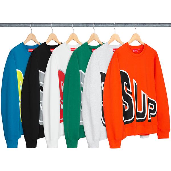 Supreme Side Arc Crewneck releasing on Week 0 for spring summer 2018